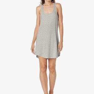 Pj salvage gray racer Back Jammie night gown shelf bra